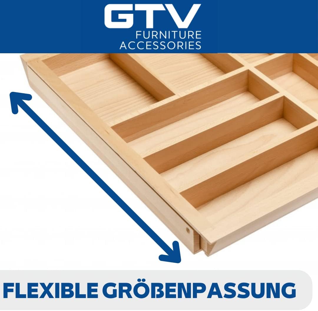 Schubladeneinsatz CUSTOMI für Küchenschubladen, Width 305-535mm / Depth 424mm