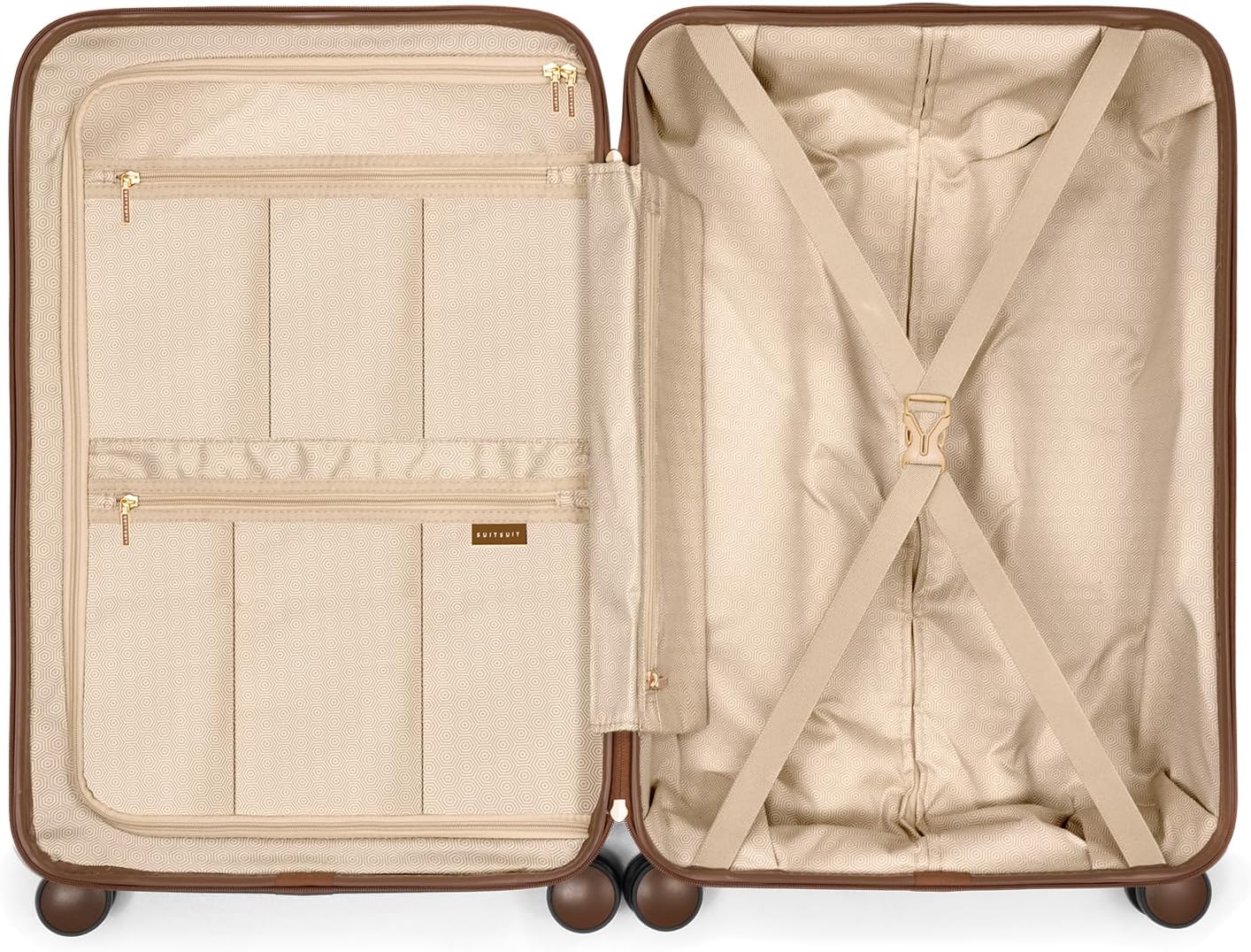 Grosser Hartschalenkoffer Fab Seventies, Cocoa Brown Mittelgrosser Koffer