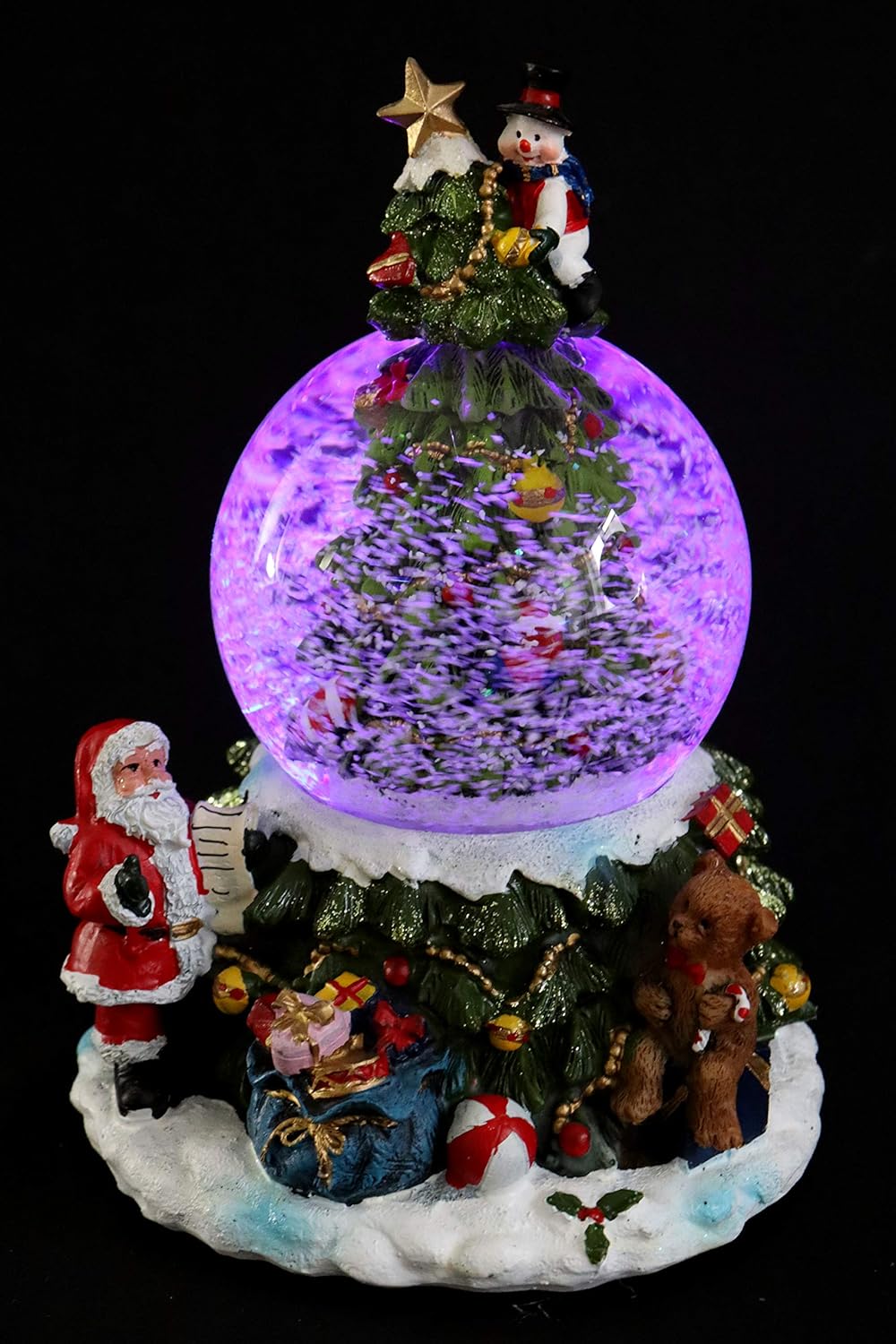 Schneekugel mit Spieluhr - Tannenbaum