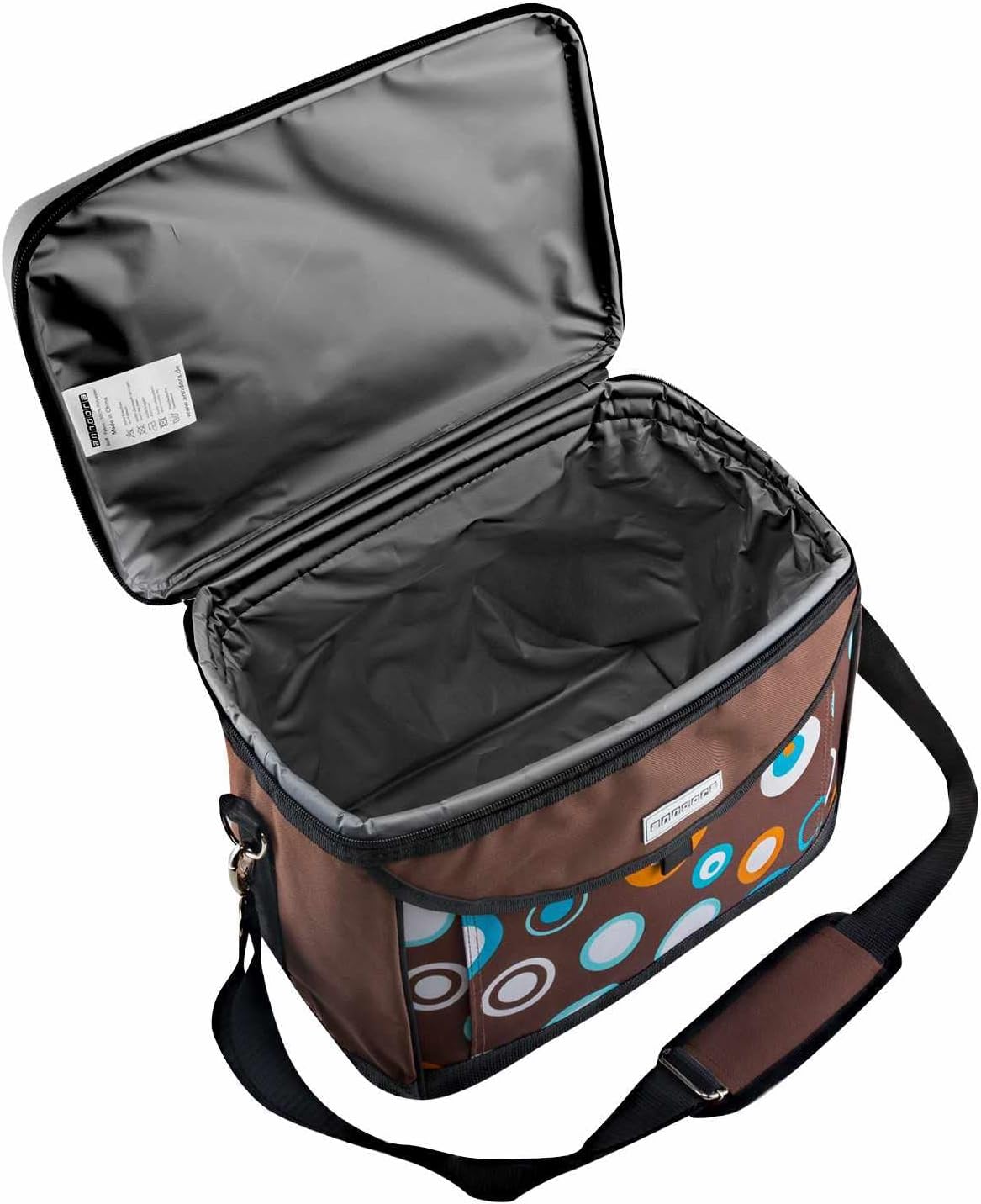 Kühltasche mit Getränkehalter, Braun