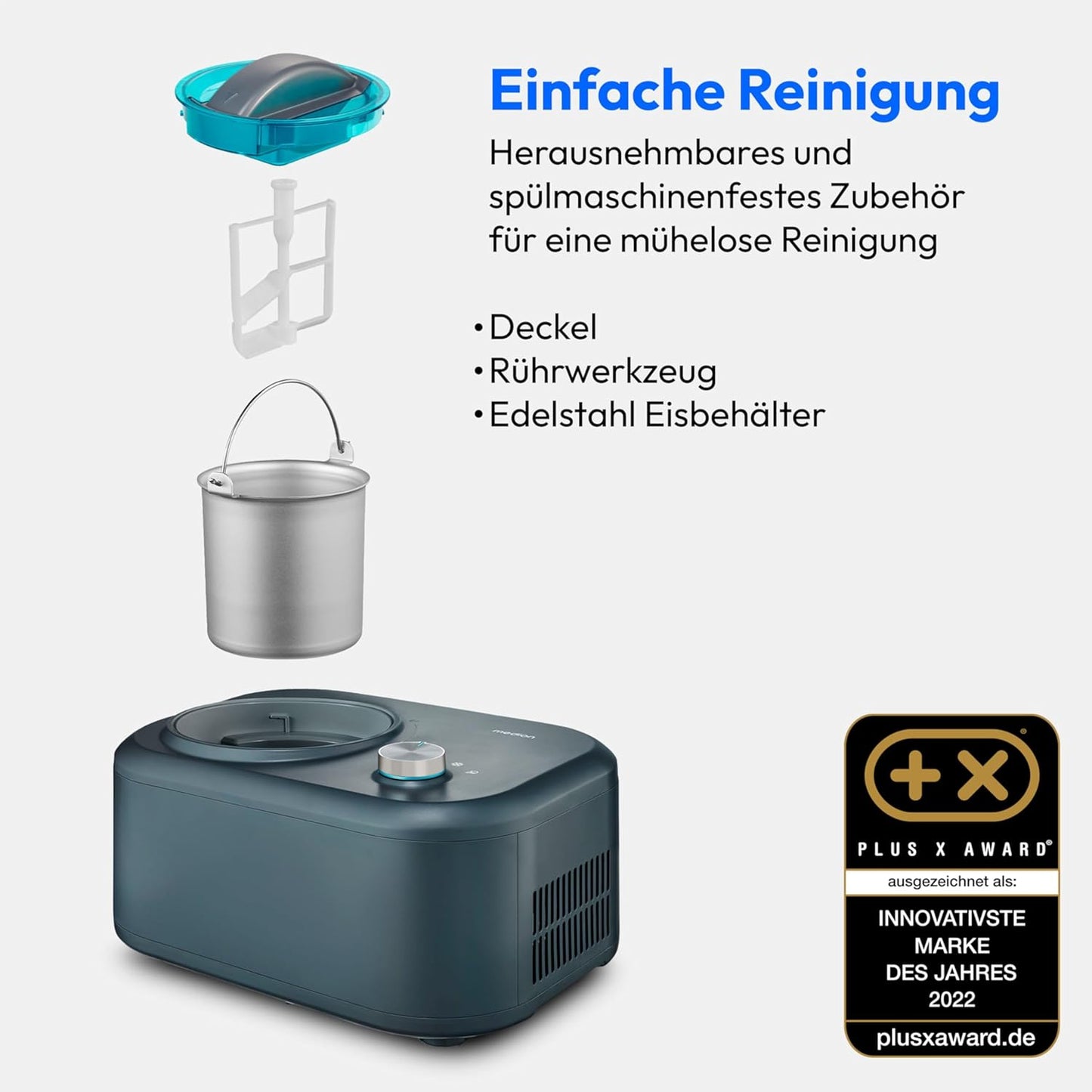 Eismaschine MD 10169 mit Kompressor