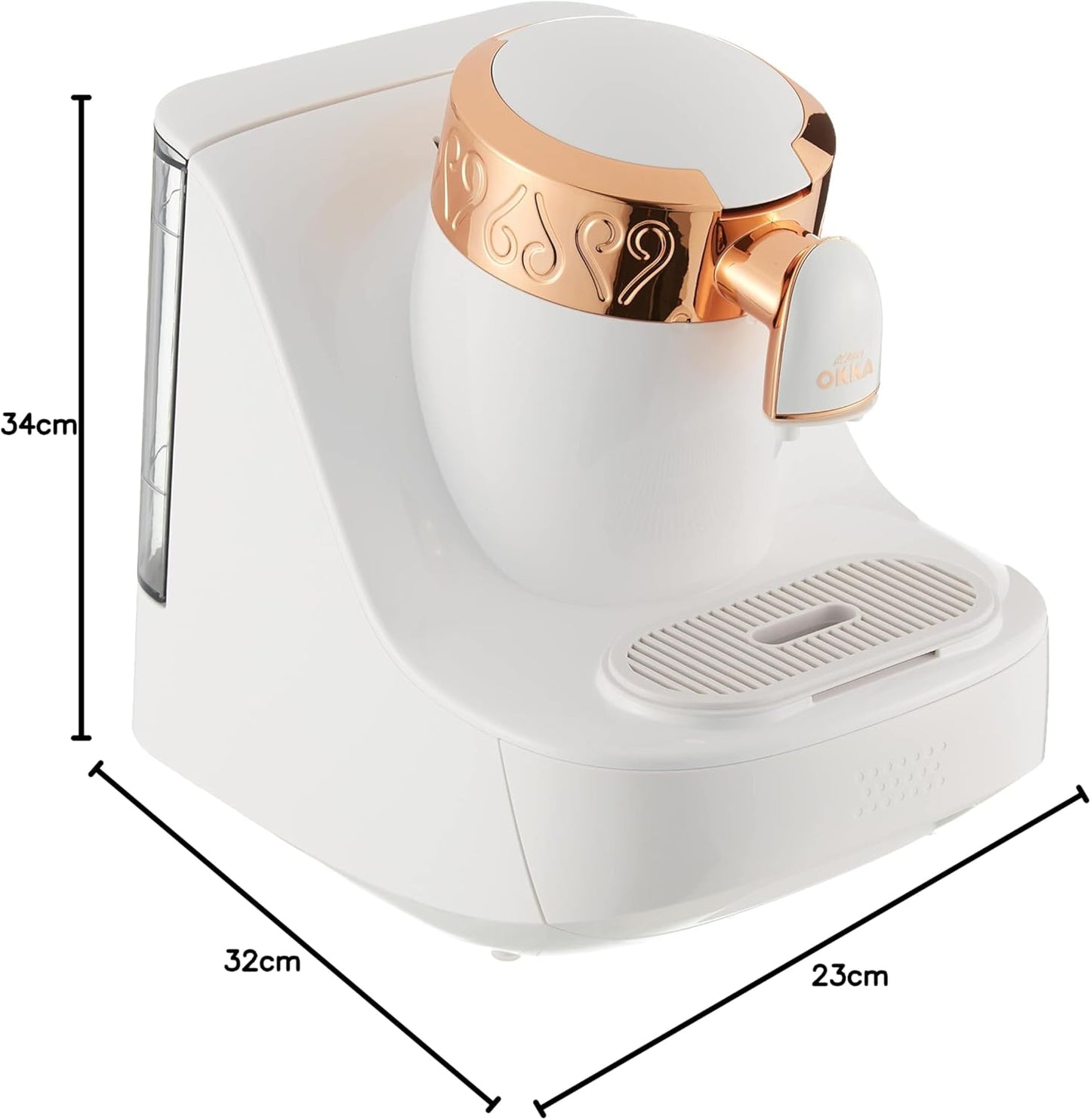 Türkische Kaffeemaschine Okka, White