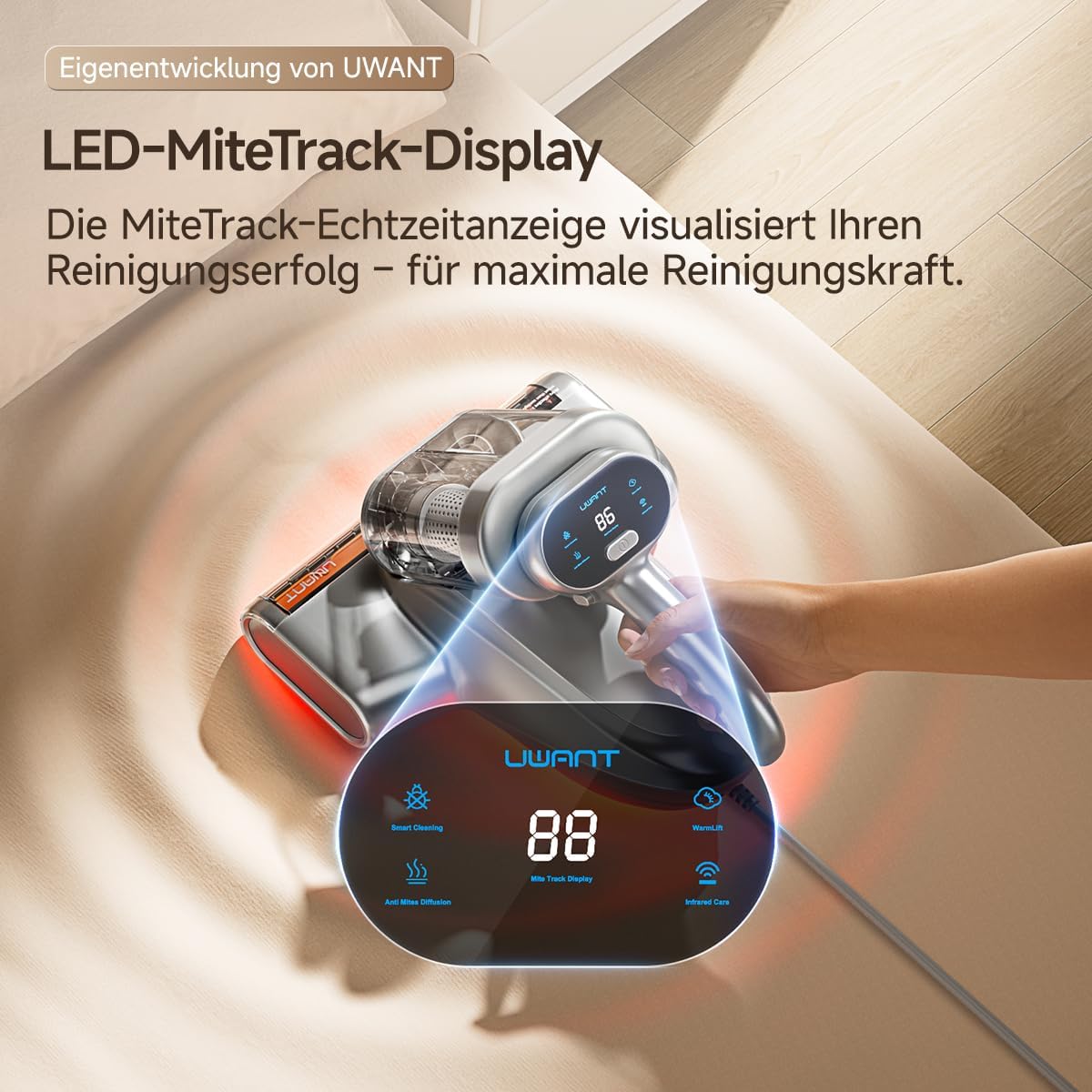 Milbensauger M700 mit Heissluft und UVC-Licht