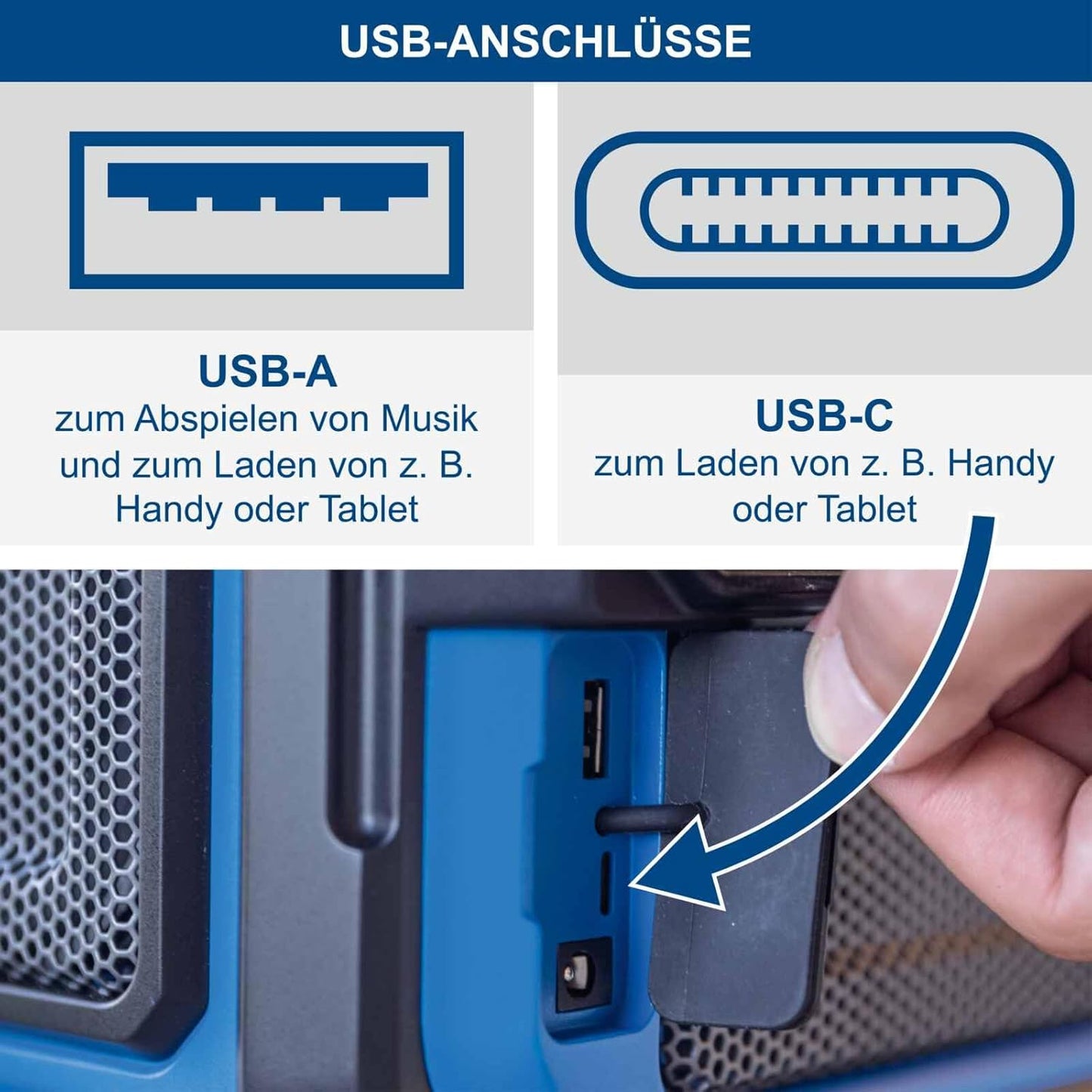 Akku-Baustellenradio C-DAB30-X mit DAB+