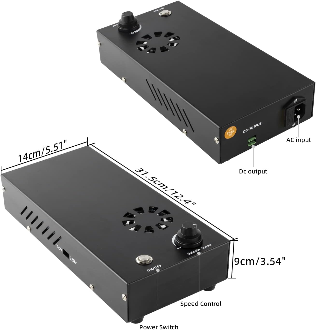 CNC Fräse Spindelmotor Kit (300W, luftgekühlt)
