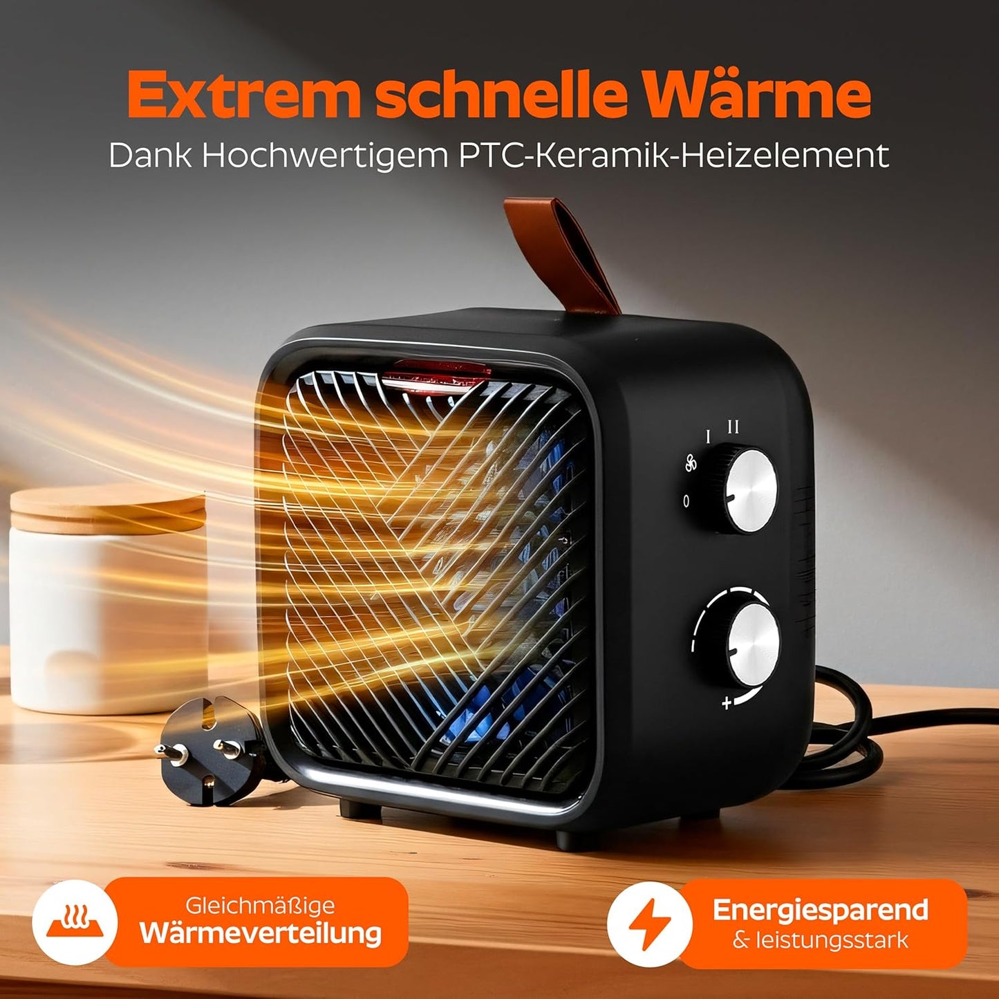 Heizlüfter mit Thermostat