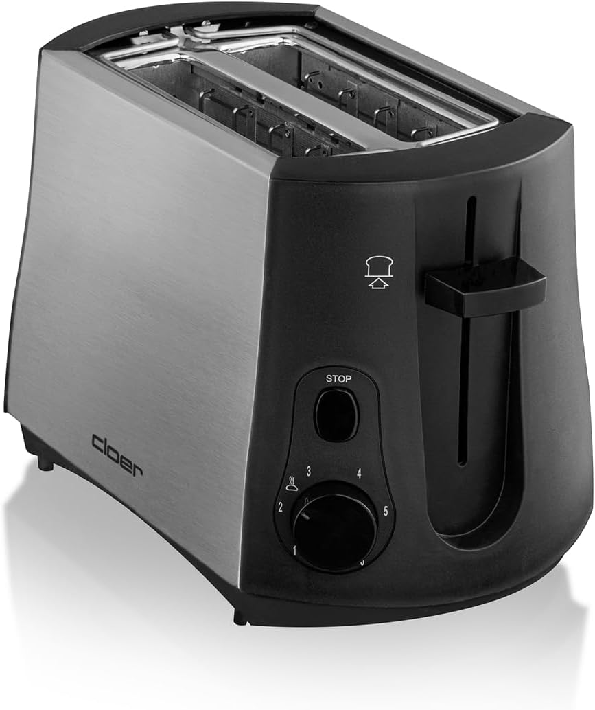 Toaster 3419, Edelstahlgehäuse 2 Scheiben Single
