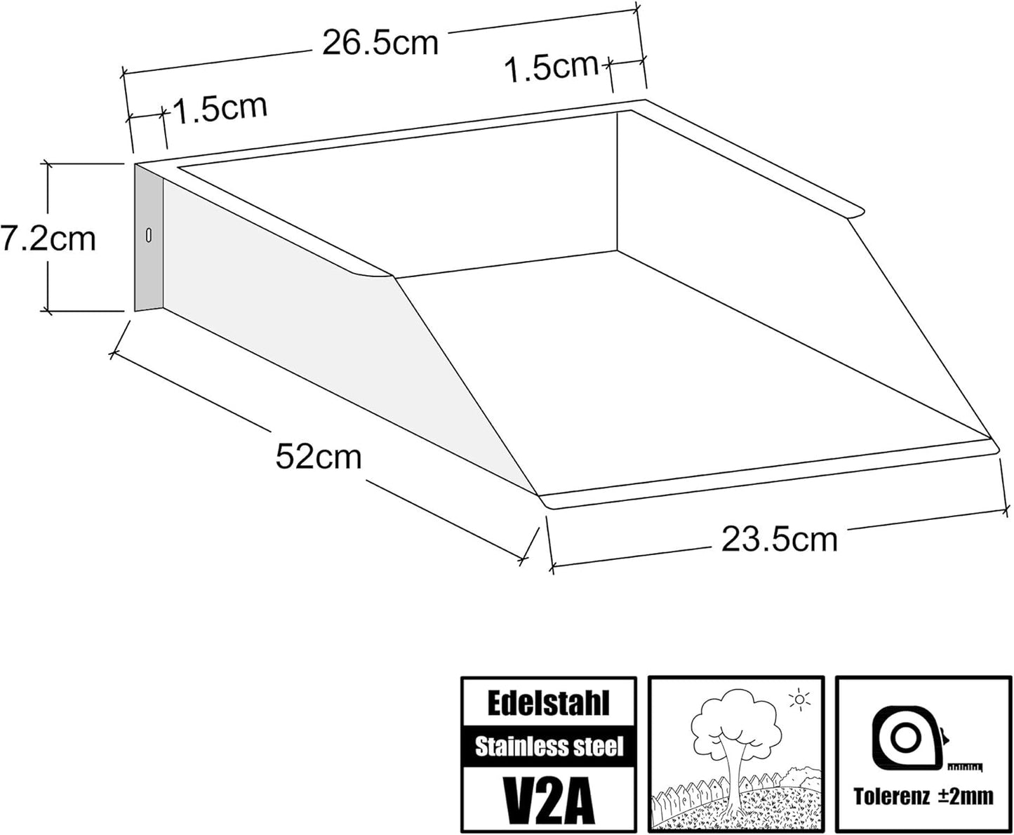 Bachlauf-Verlängerung (52 cm), Mündung (52 CM)