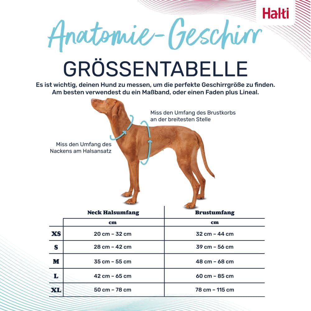 Hundegeschirr Halti Anatomy, Magenta Large