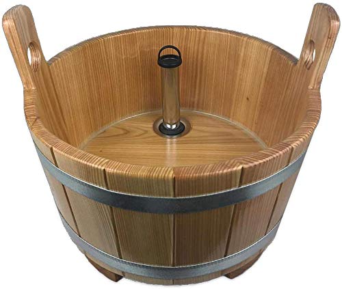 Sauna Fusswanne mit Ablauf und Sockel