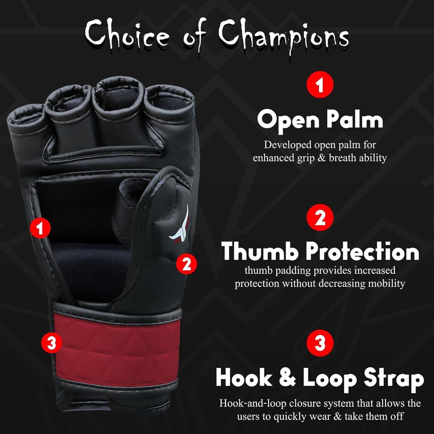 Handschuhe für Kampfsport, S Black/Maroon
