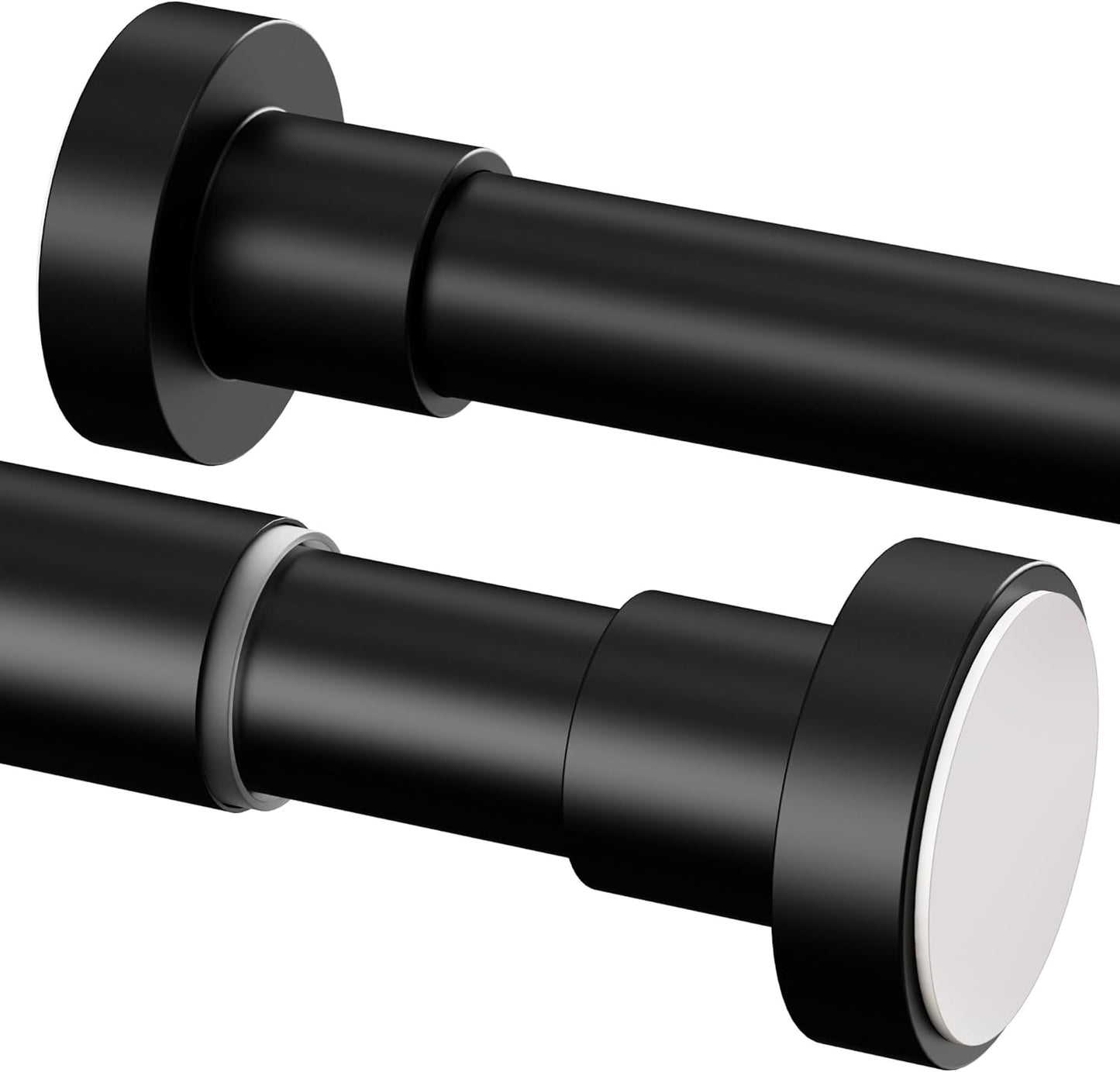 Duschvorhangstange ohne Bohren, Schwarz 48-70CM(1 Stück)