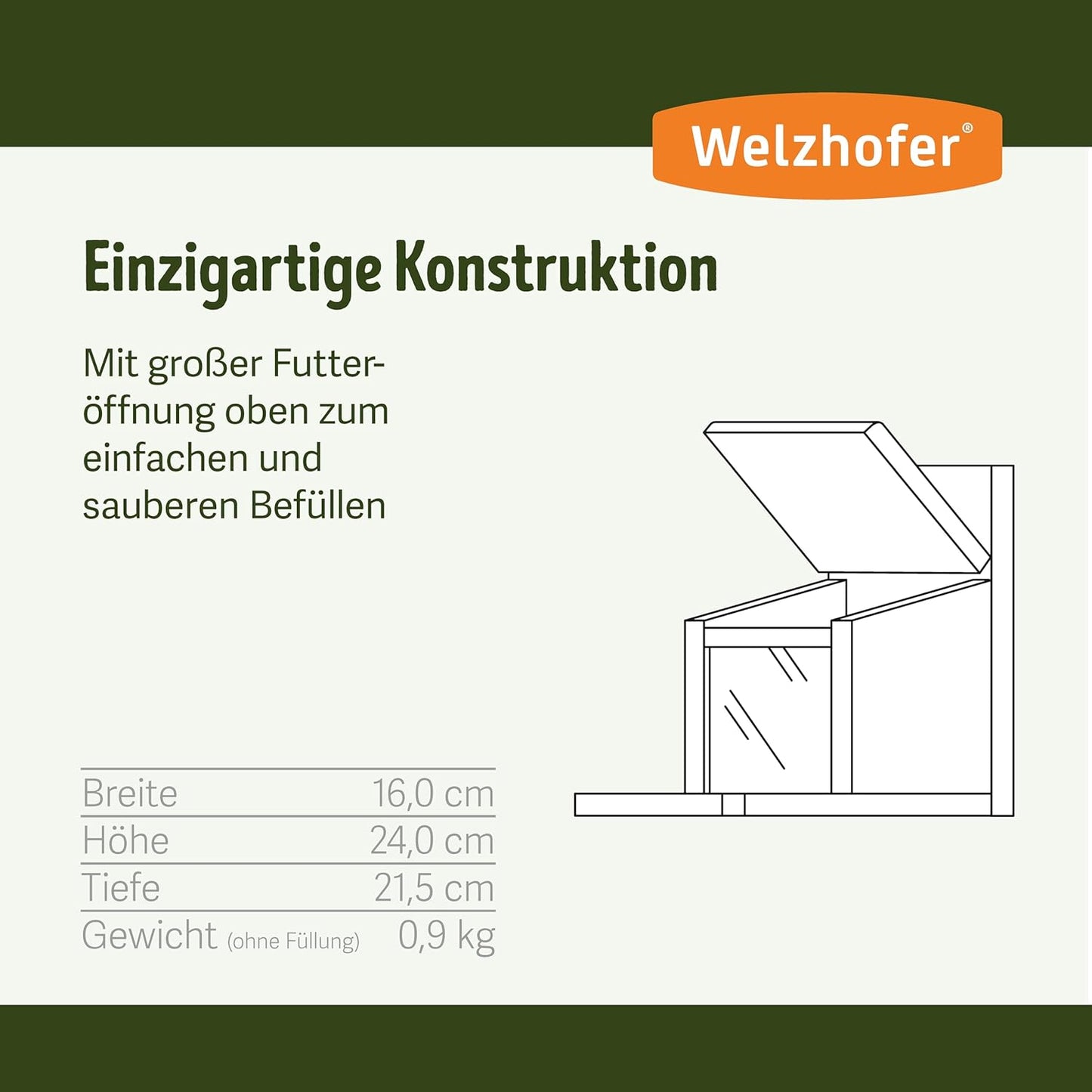 Eichhörnchen-Futterhaus Carlotta zum Aufhängen