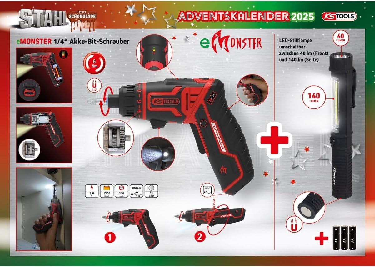 Adventskalender Werkzeug-Set