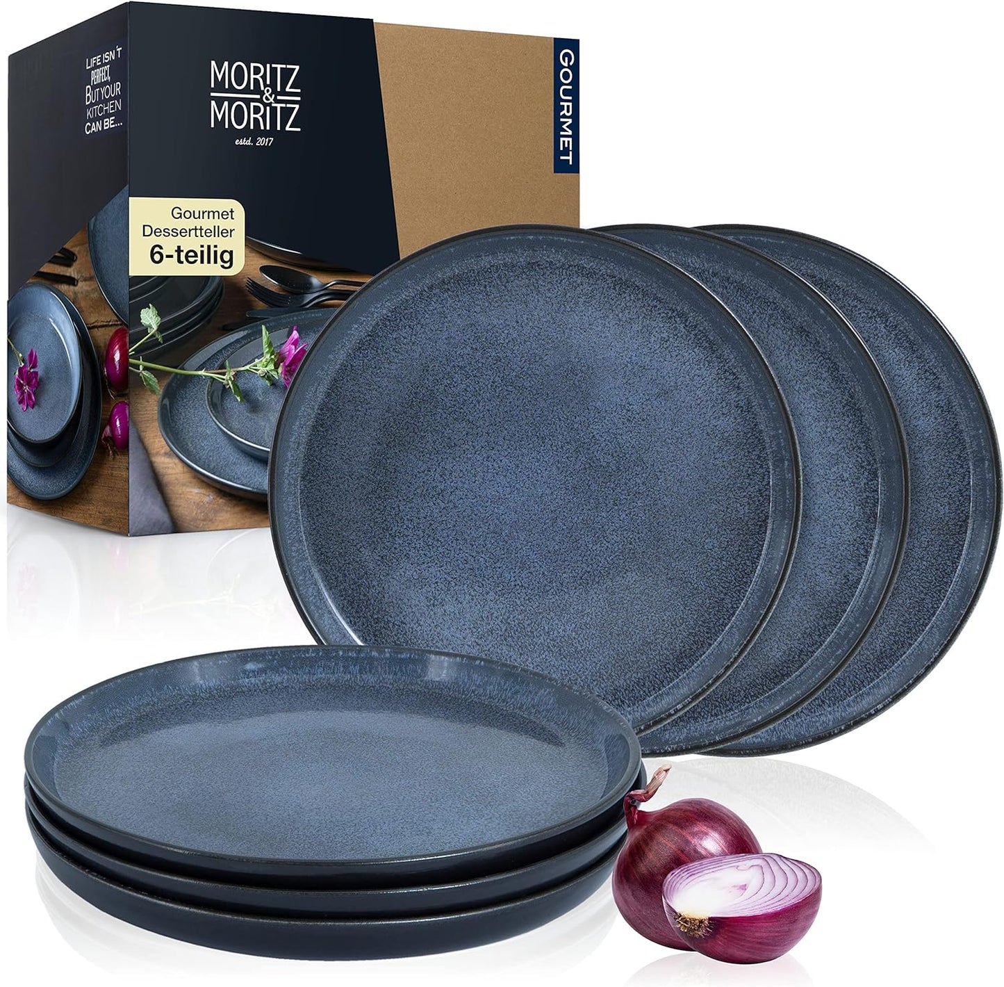 VIDA Dessert Teller Set, 6x Kleine Teller