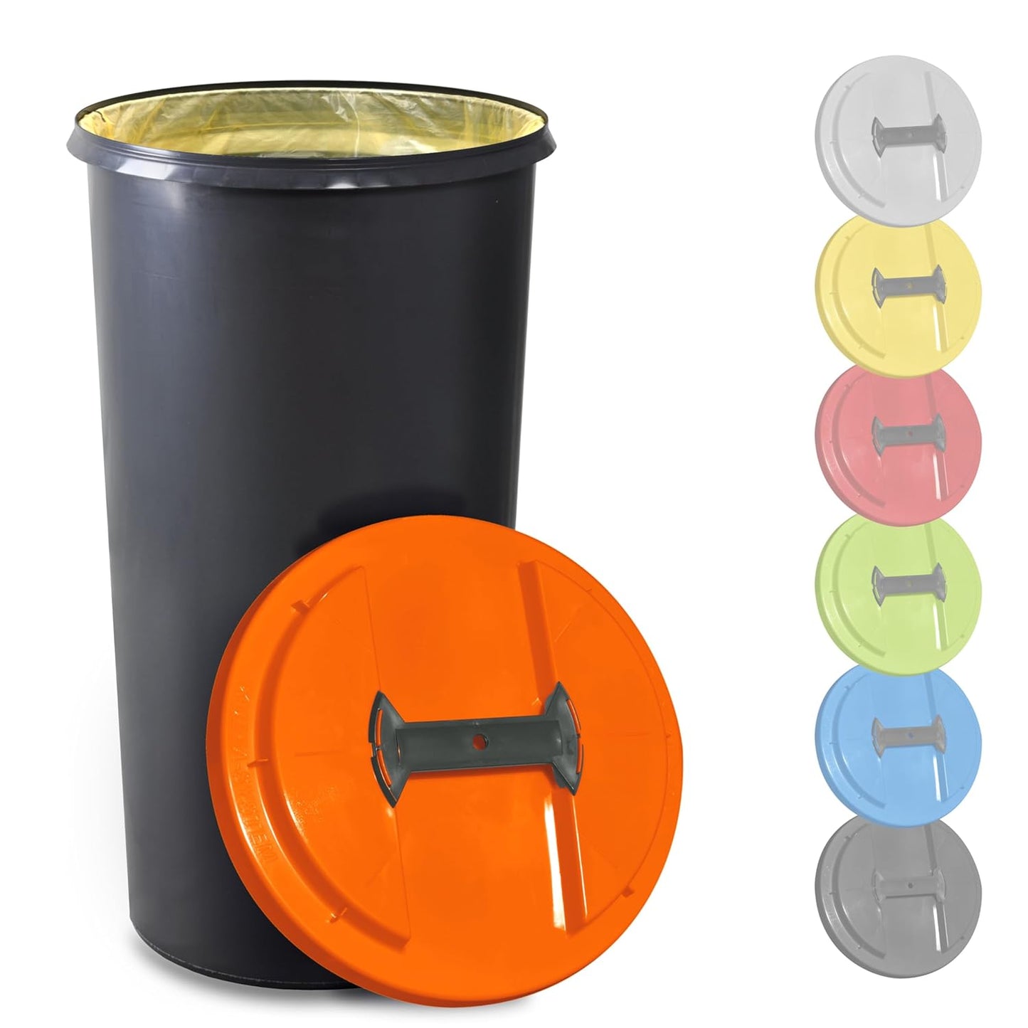 Müllsackständer mit Klemm-Ring, Orange