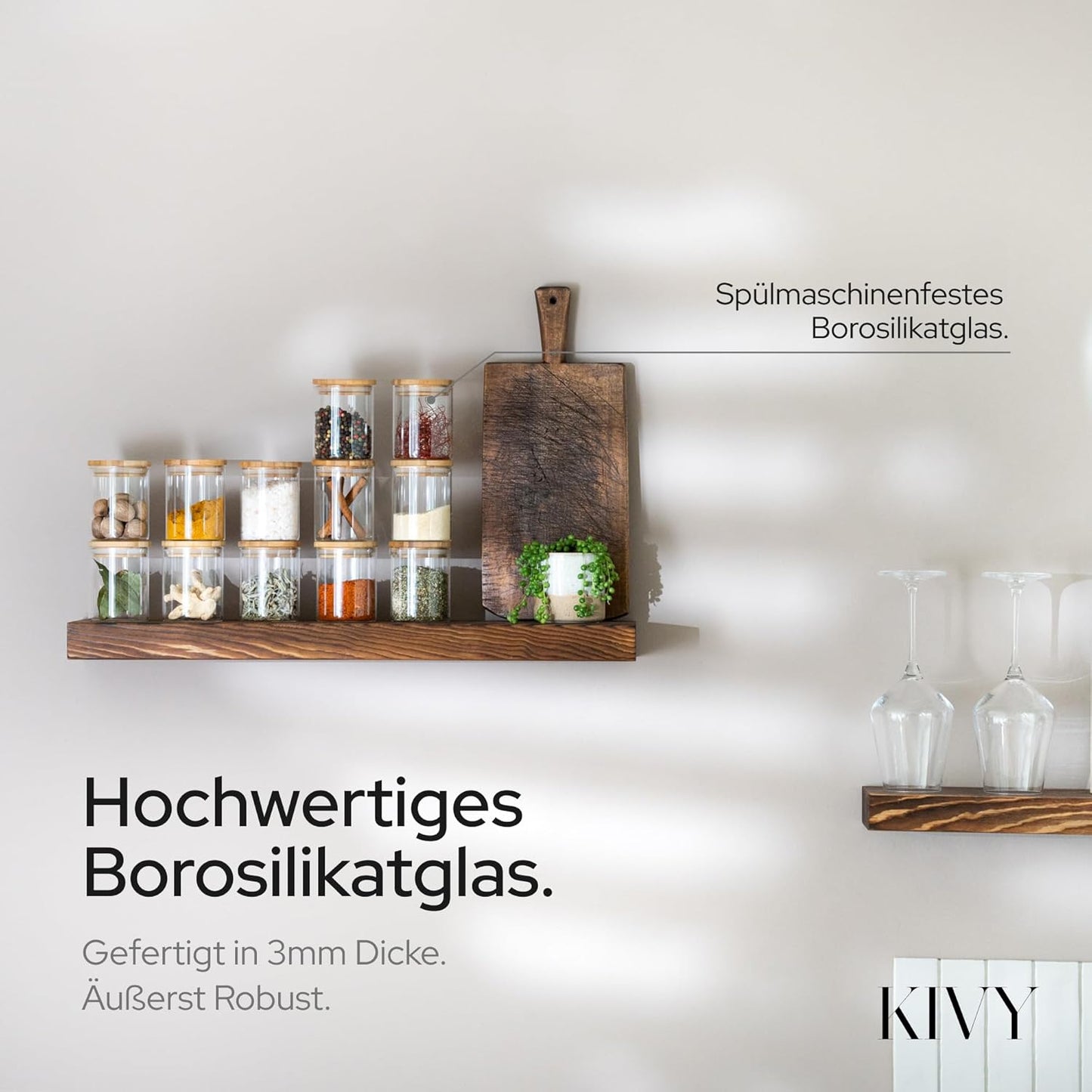 12-teiliges Gewürzgläser-Set, 12x 150ml