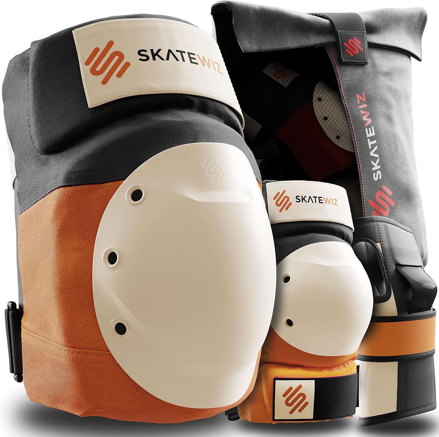 6-teiliges Inliner Schoner-Set, M/L - Erwachsene - Best Fit Sunrise Orange