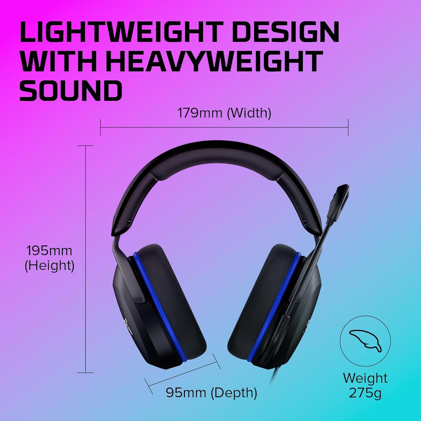 Cloud Stinger 2 Core Gaming-Headset für PlayStation, Stinger Core 2 PlayStation Black