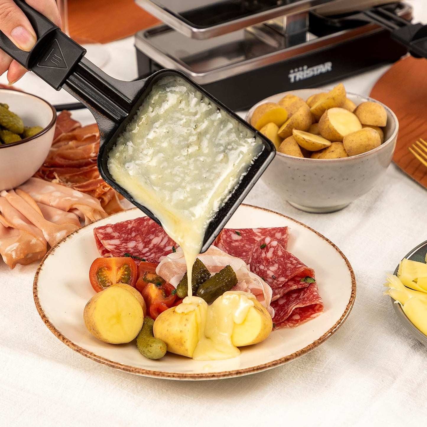 Erweiterbares Raclette Set RA-2742 für 4 Personen, 4 Personen