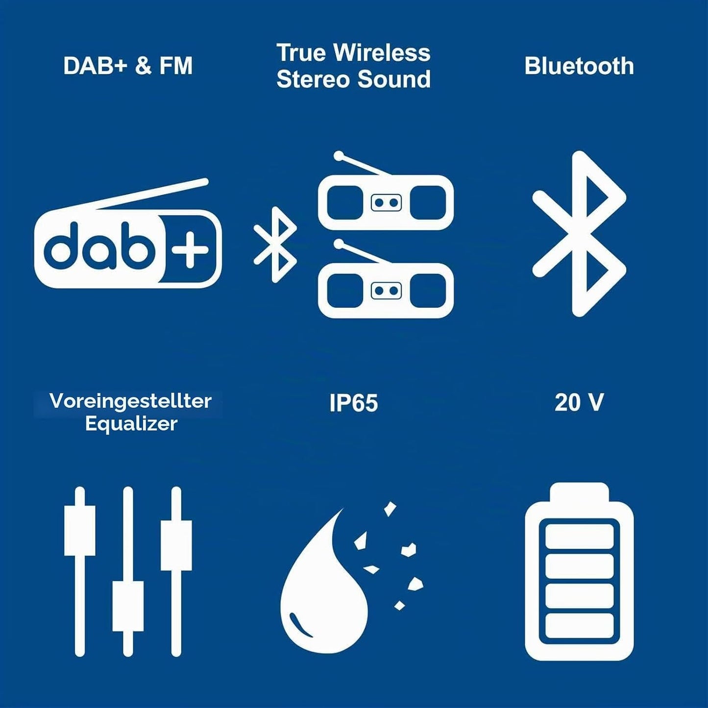 Akku-Baustellenradio C-DAB30-X mit DAB+