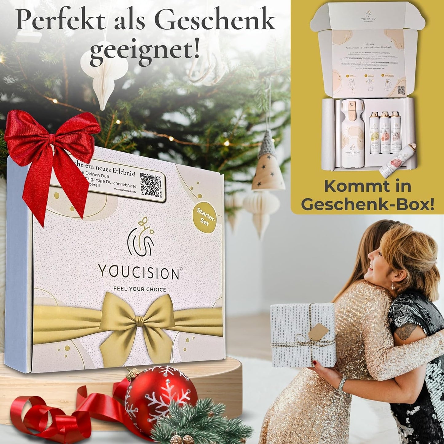 3-in-1 Duschschaum Spender Starter-Set, nachfüllbar, Duftreise Starter-Set 1 stück (1er Pack)