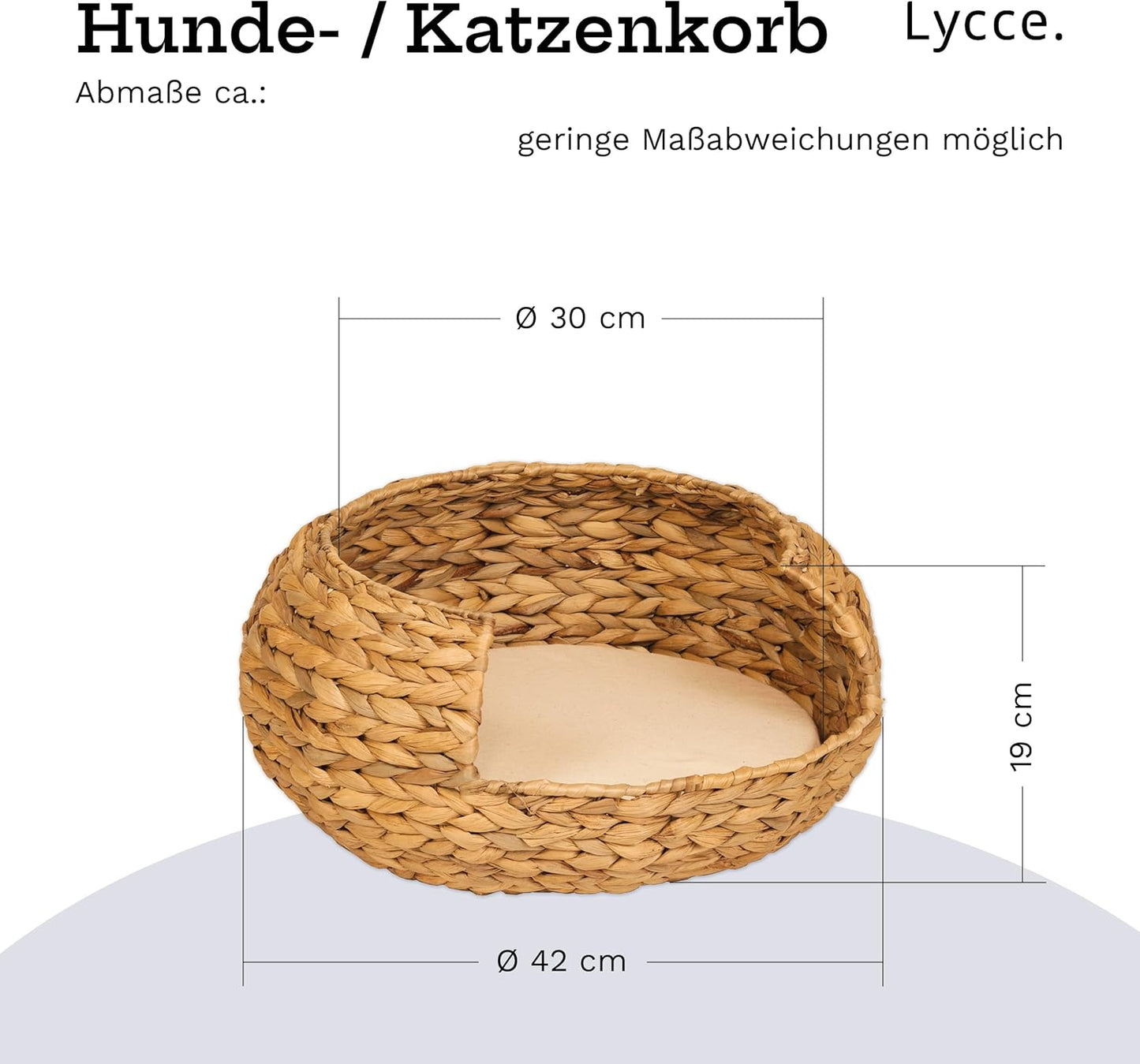 Katzenkorb Opal, L 42 x B 42 x H 19 cm