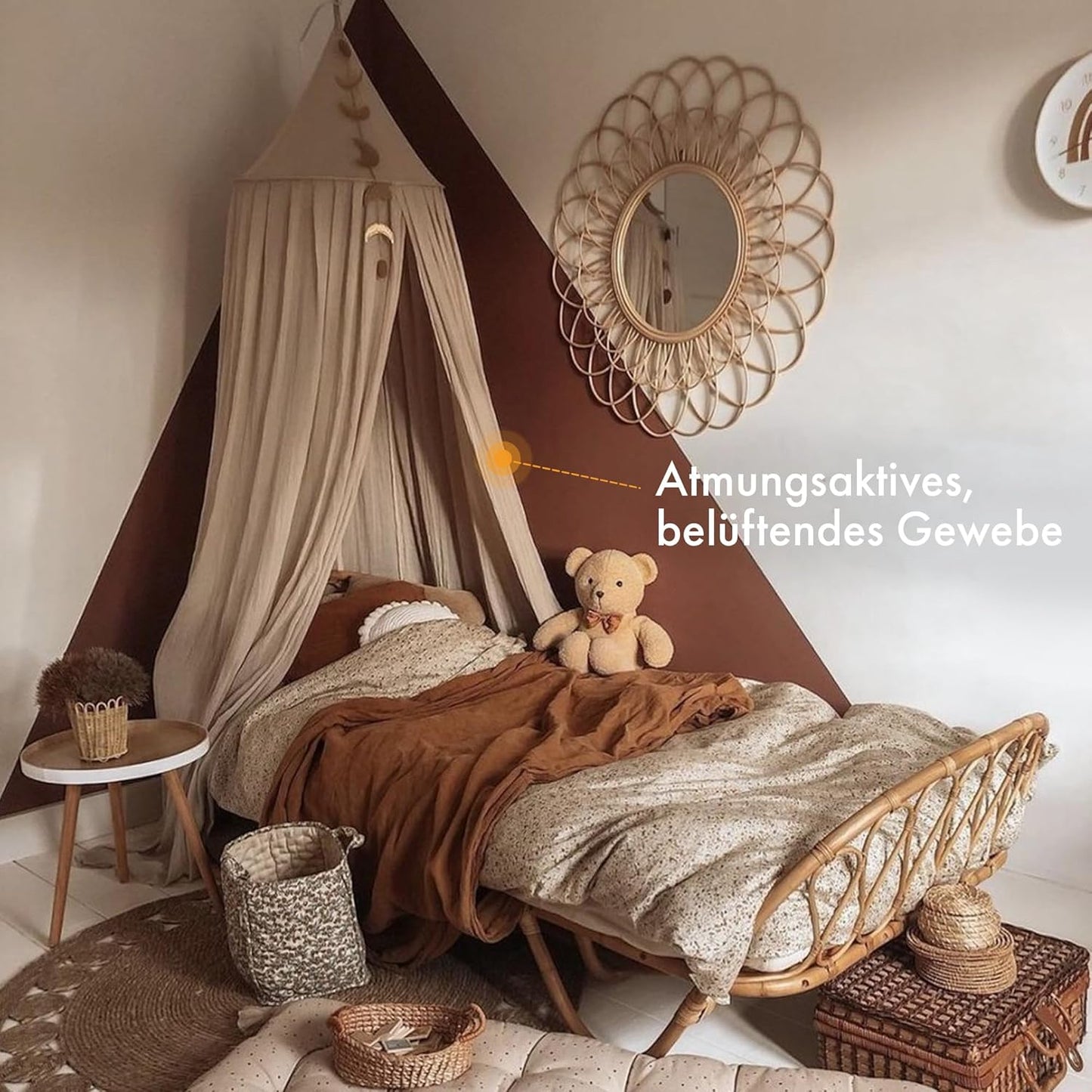 Moskitonetz-Betthimmel, Nougat