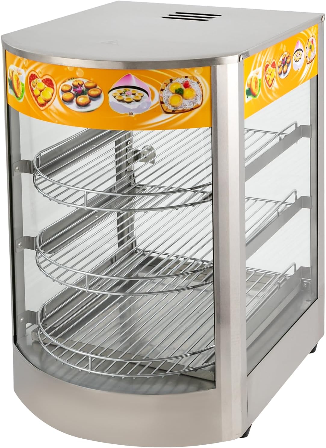 Warmhaltevitrine NB-1P, 3 Etagen