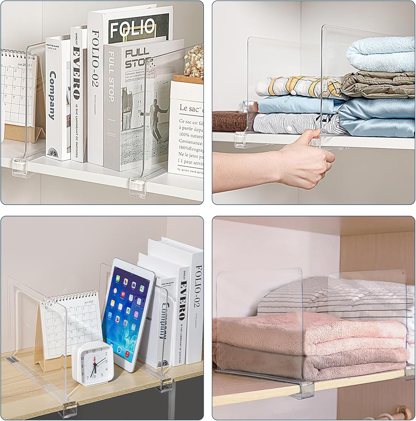 8-teiliges Regaltrenner-Set