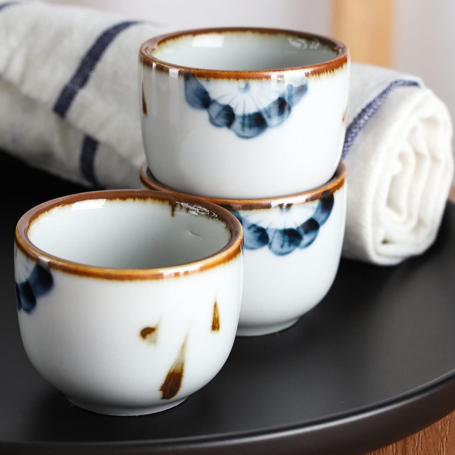 Sake Tassen Set, Weisse Tasse