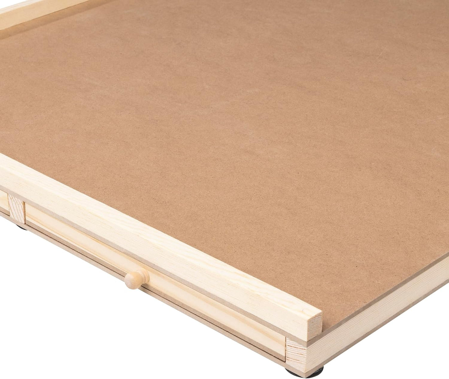 Puzzletisch mit drehbarem Brett und Schubladen