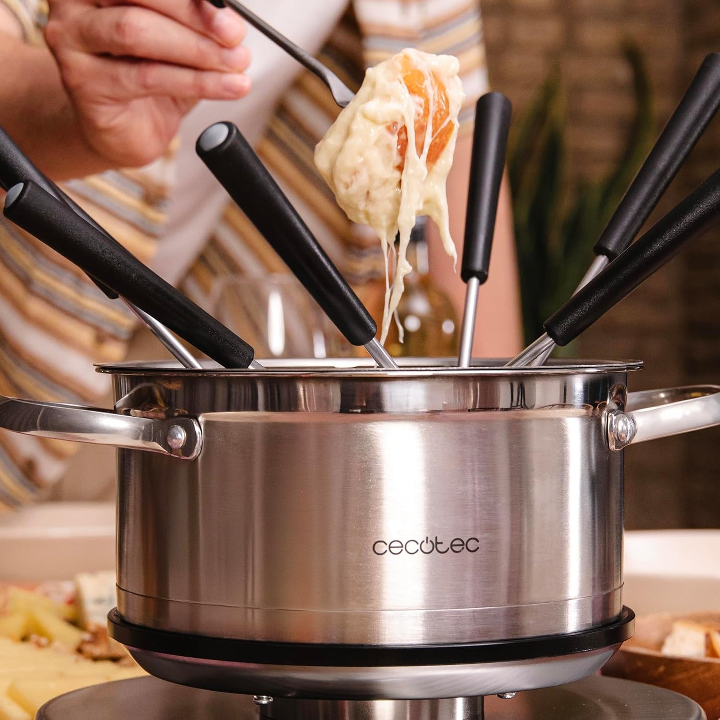 Elektrisches Fondue-Set für 8 Personen, 1,7L, 1500W, 1500W | 8 Personas