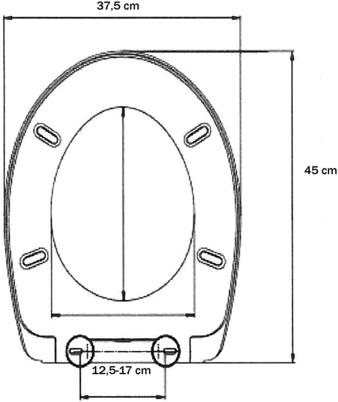 WC Sitz in Muschelform, Duroplast, stabil
