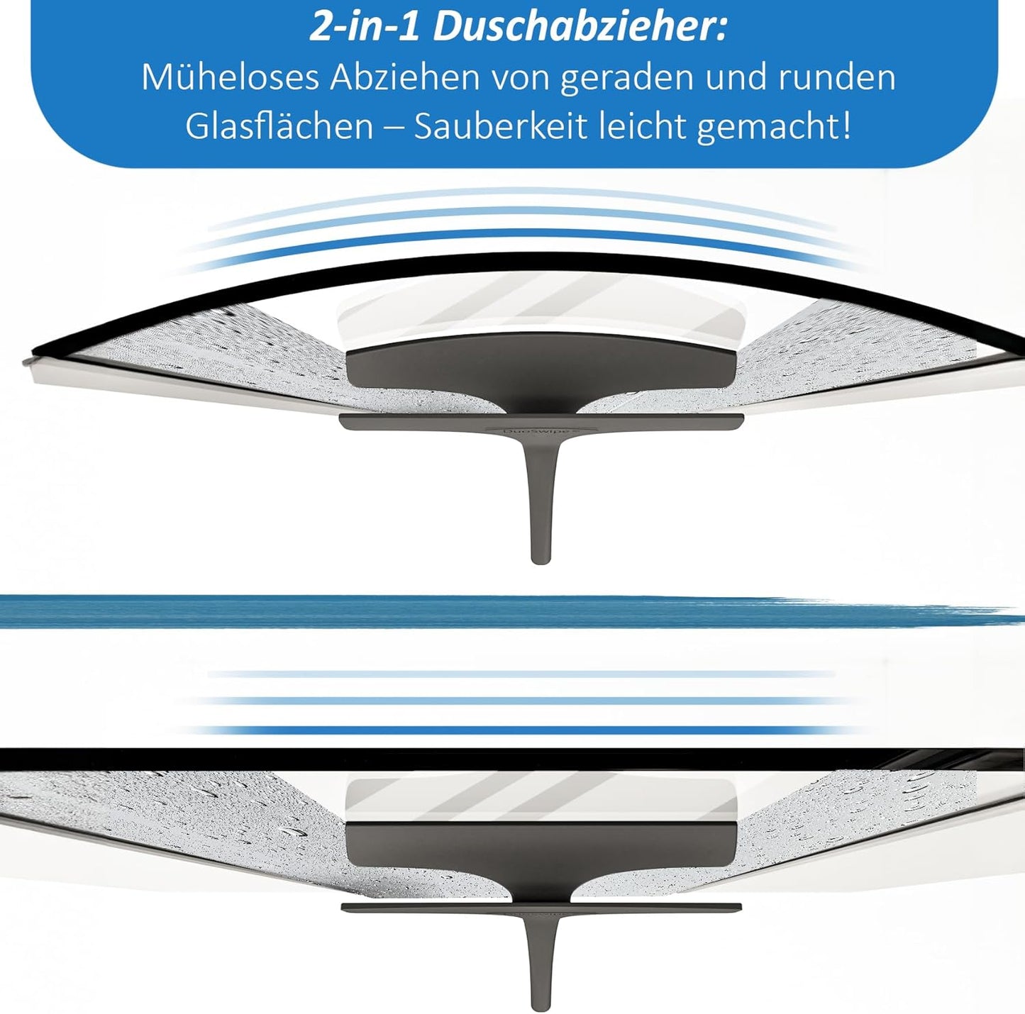 Duschabzieher für Rundduschen