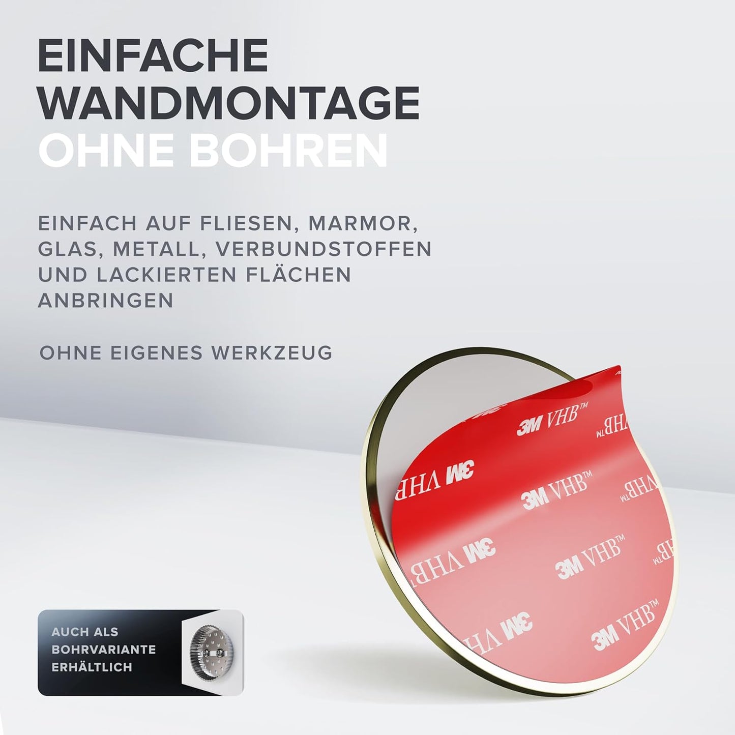 Toilettenpapierhalter, Gold Zum Kleben