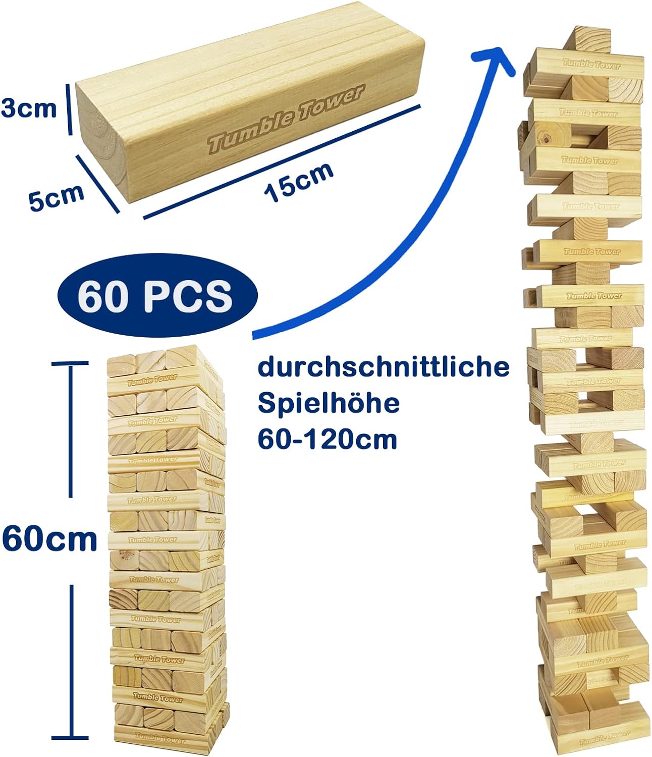 Jumbo Tumble Tower-Wackelturm 19046