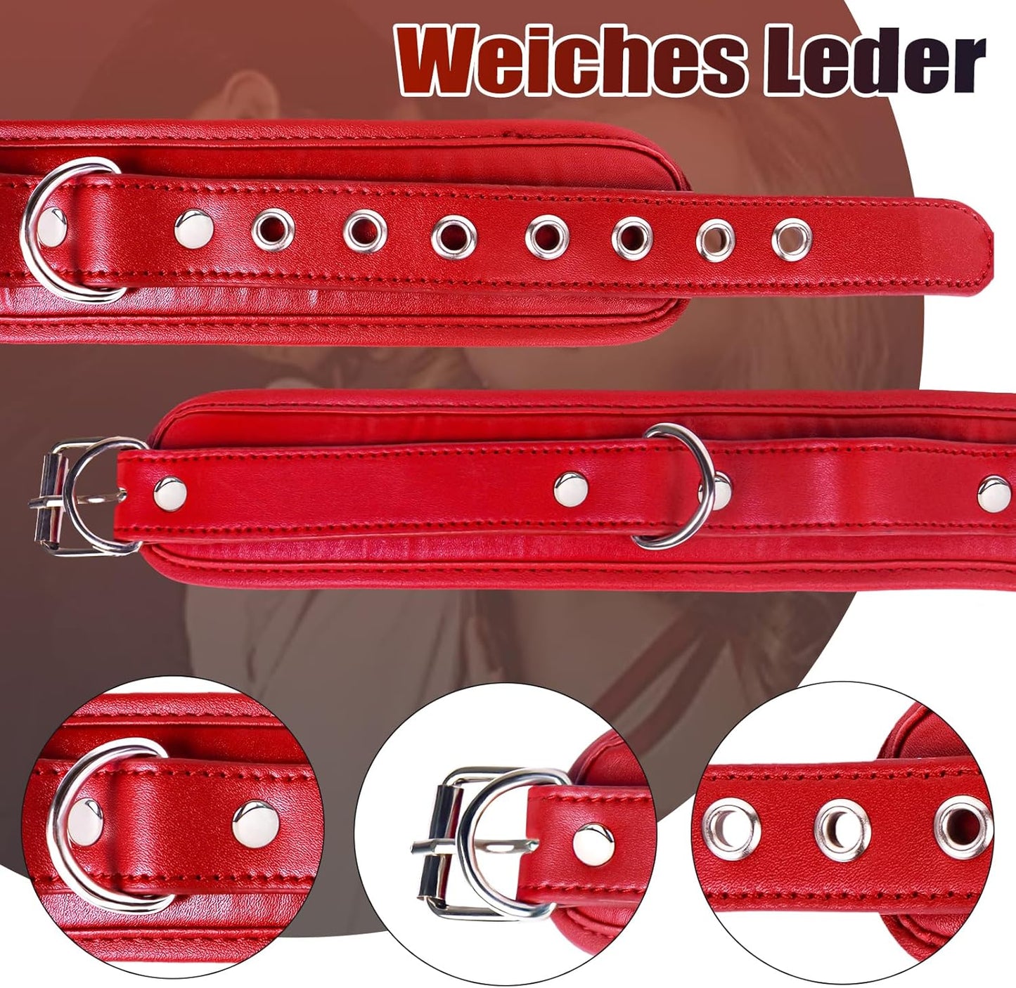 Bondage Set mit Analhaken & Halsband