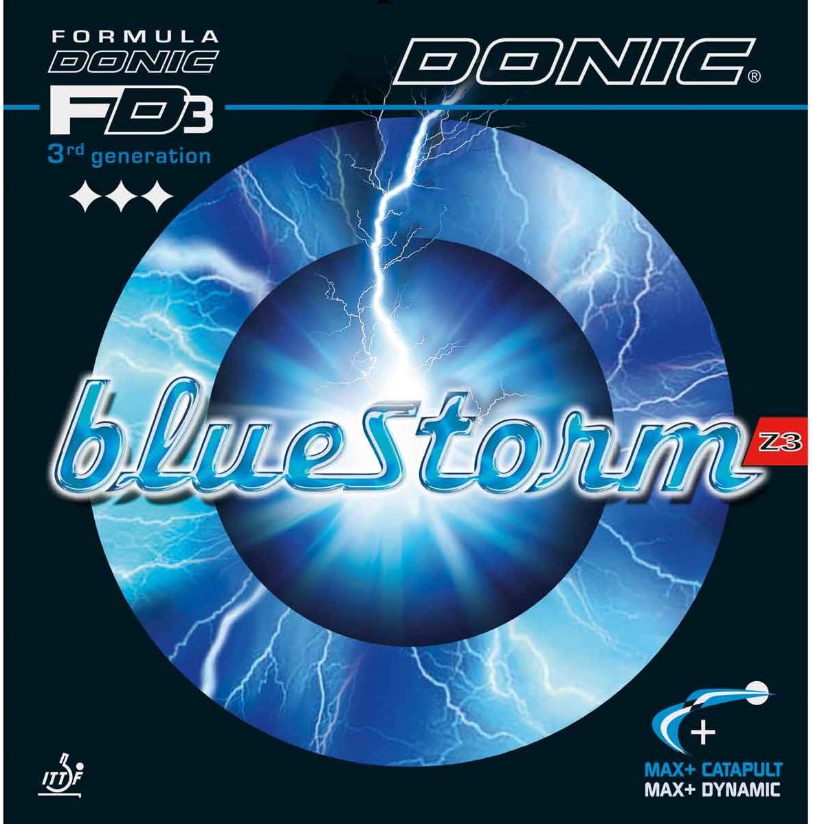 Tischtennisbelag Bluestorm Z3, 1,9 Mm, Schwarz / 1,9 mm, schwarz