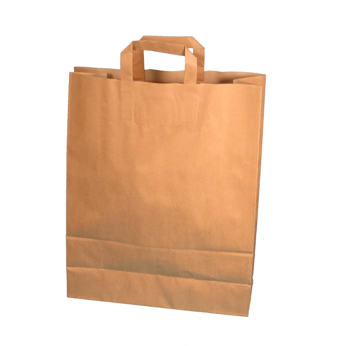 Papiertragetaschen Set mit Flachhenkel (250 Stück), 32+12x40cm
