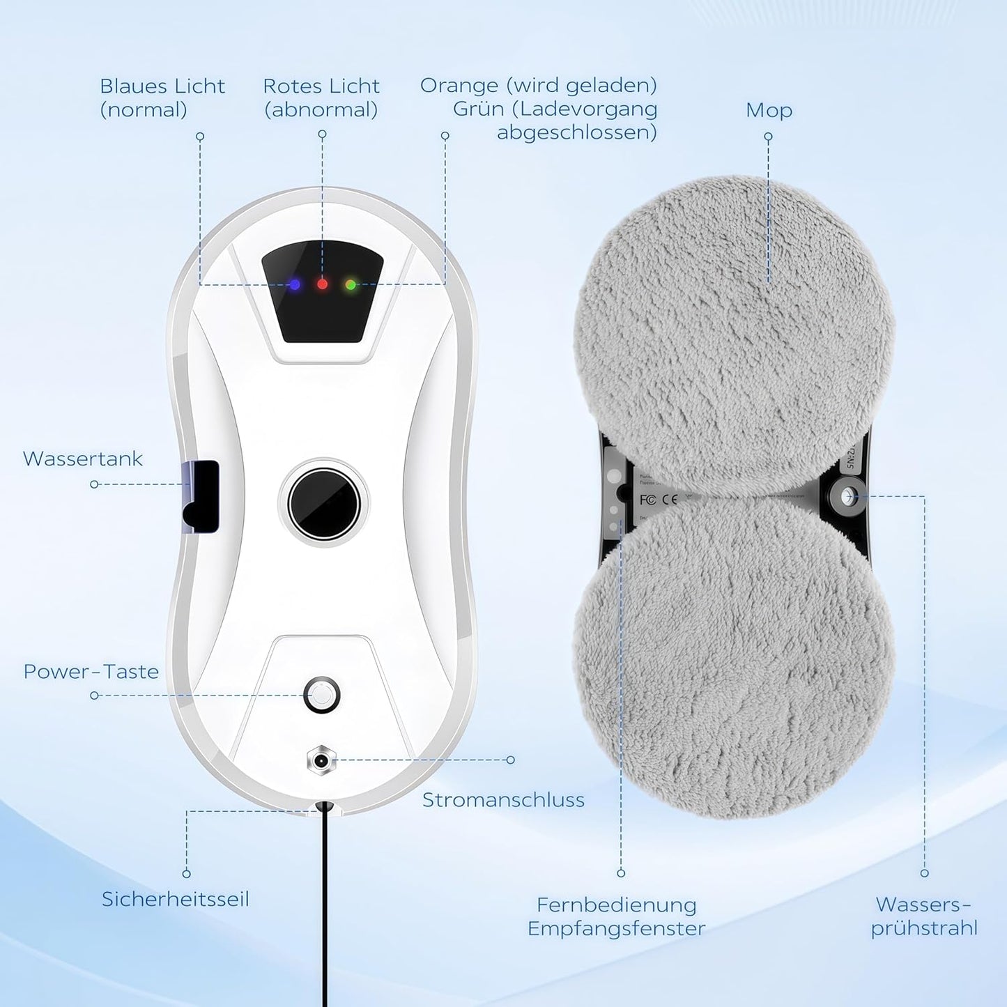 Fensterputzroboter mit intelligenter Navigation