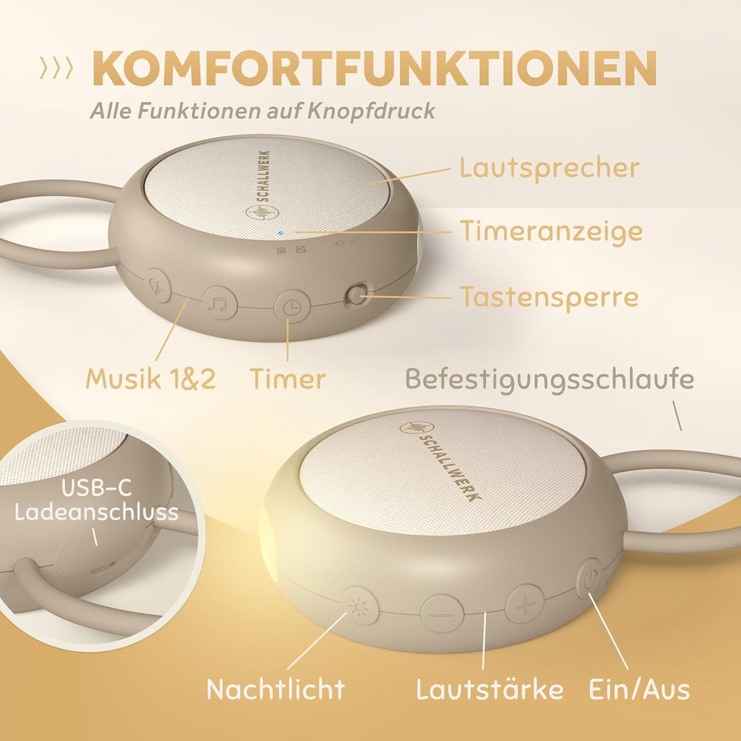 White Noise Machine, Coffee Brown