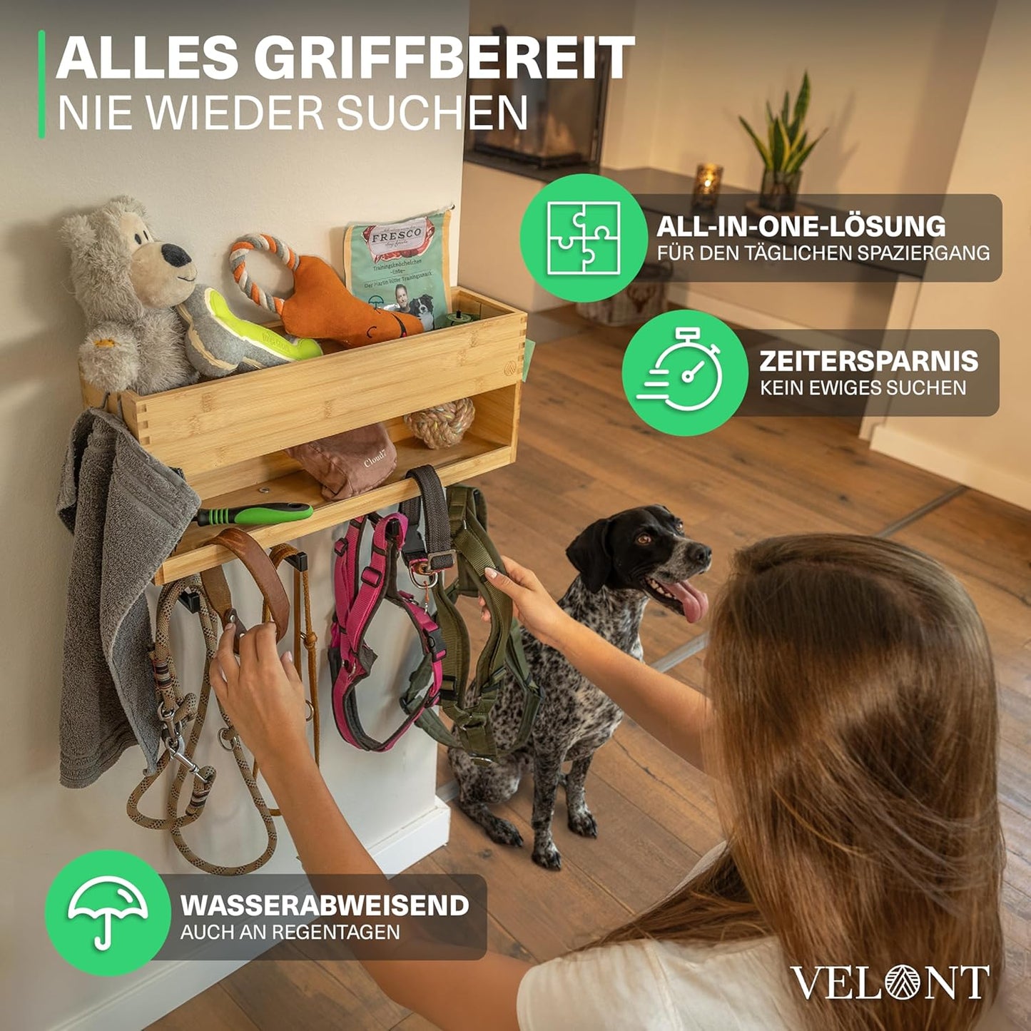 Hundegarderobe mit Ablage, XXL