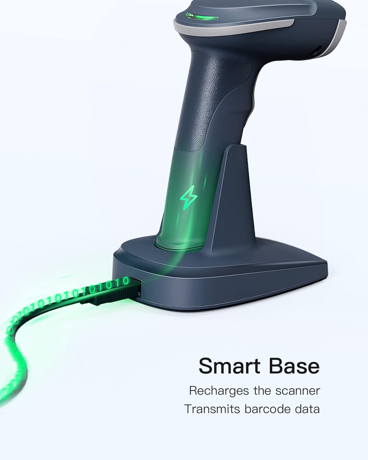 2D Kabelloser Barcode Scanner BCST-54, blau