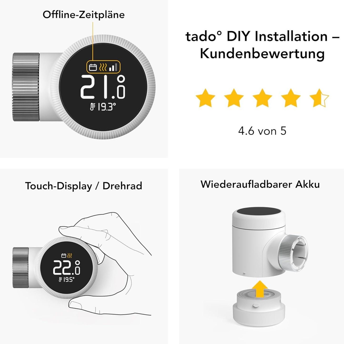 Heizkörperthermostat, X Zusatz: 1x Heizkörper-Thermostat