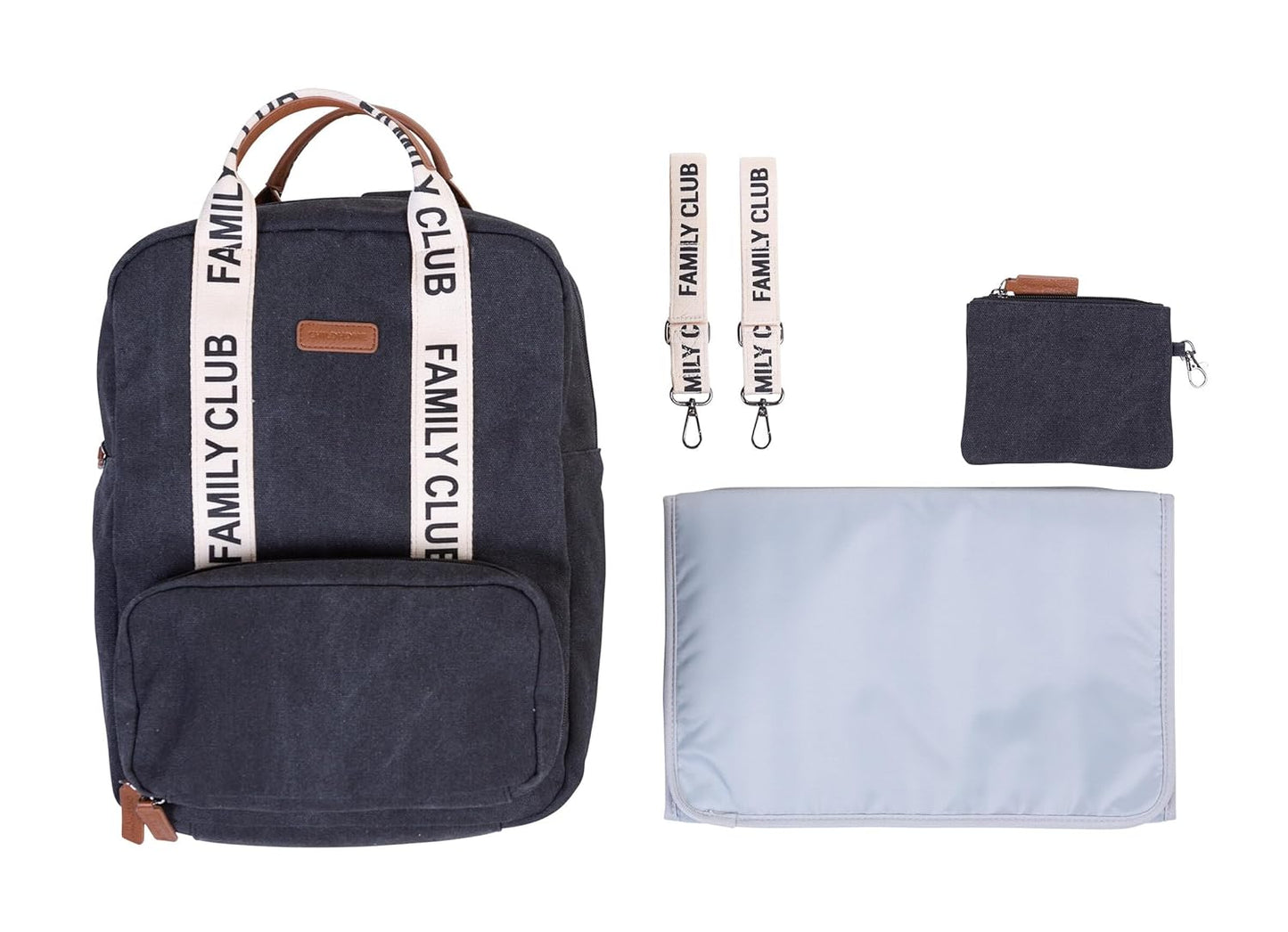 Wickelrucksack mit 11 Fächern und Isotherm-Taschen, Noir