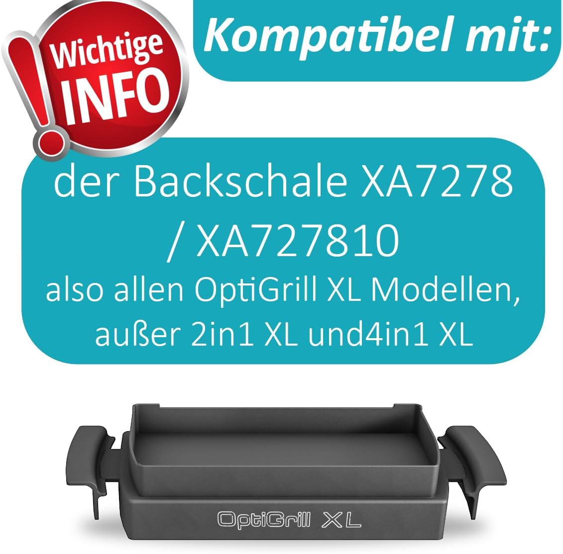 Donuteinsatz für Tefal OptiGrill XL, Elite XL, Plus + XL und Elite Plus XL, Für OptiGrill XL Donuteinsatz