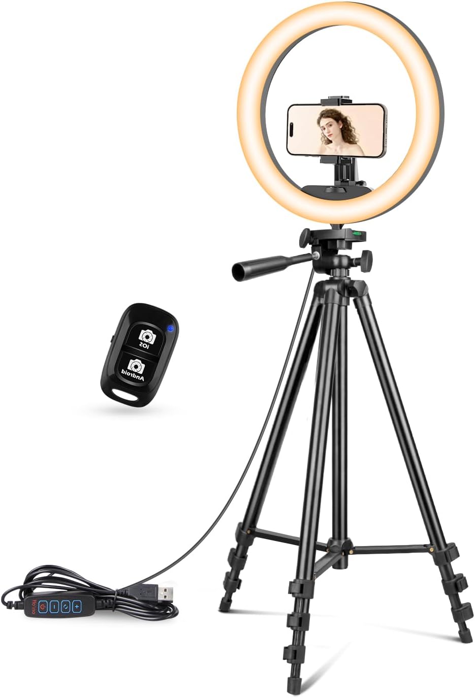 Ringlicht mit Stativ für Video & Fotografie