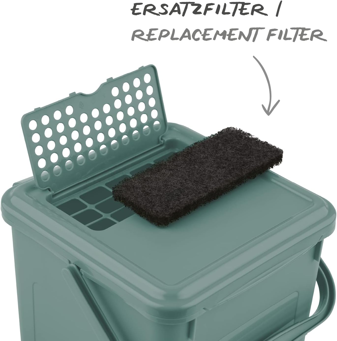 Bio Komposteimer mit Aktivkohlefilter