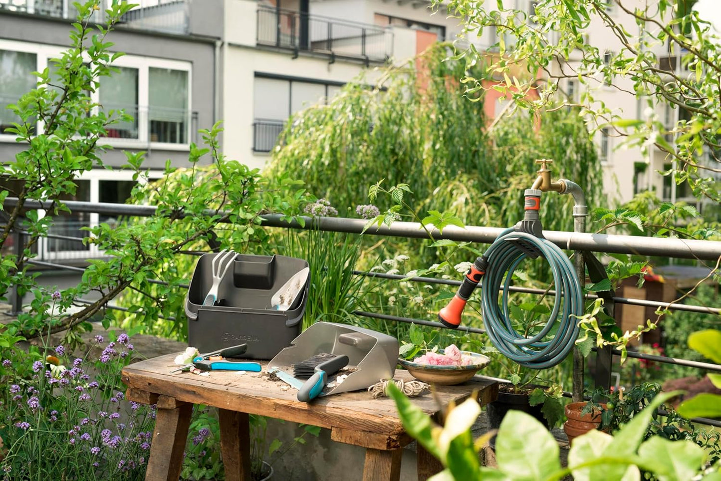 5-teilige City Gardening Balkon-Box
